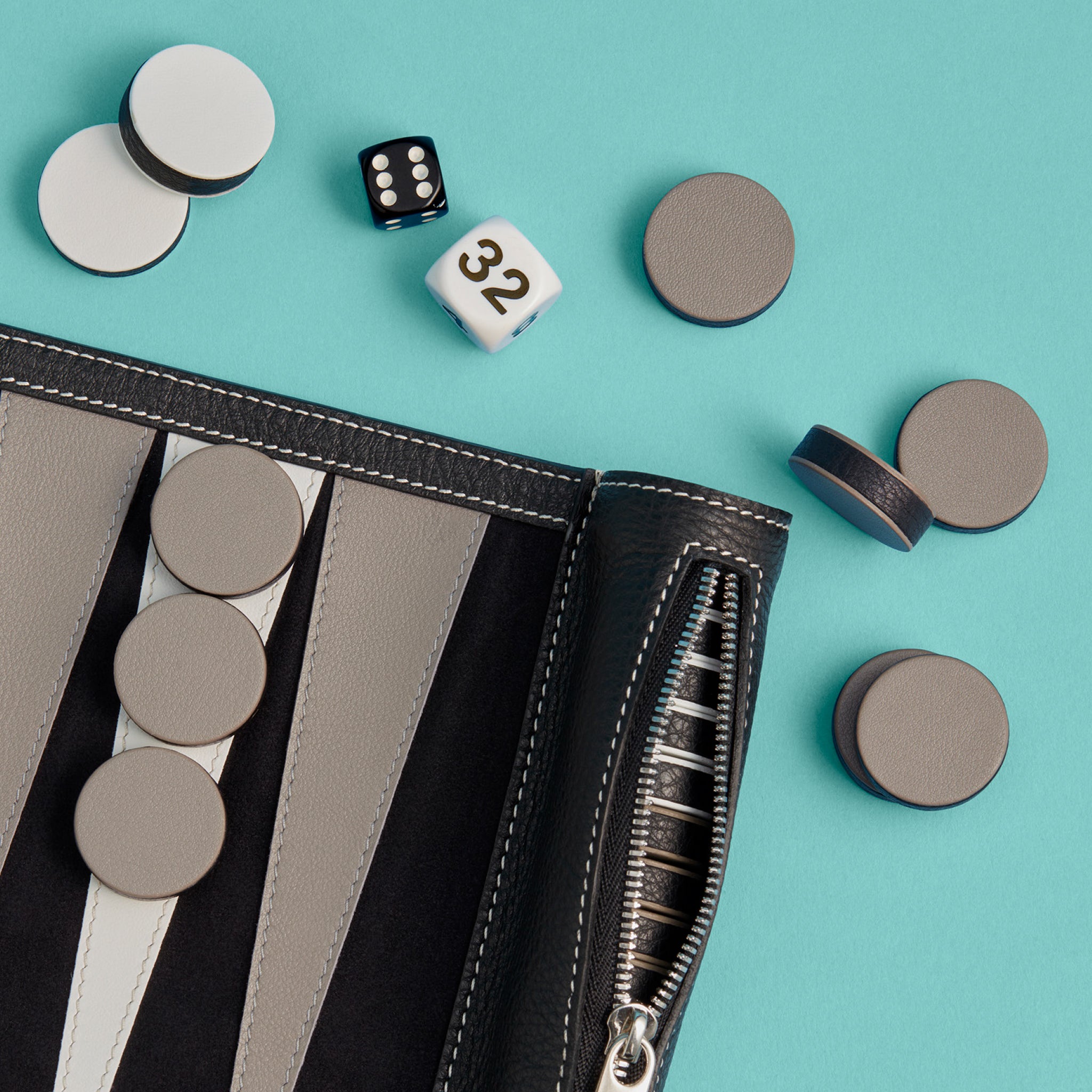 The Ayden Backgammon Roll | Luxury Leather Backgammon Set – Nesso